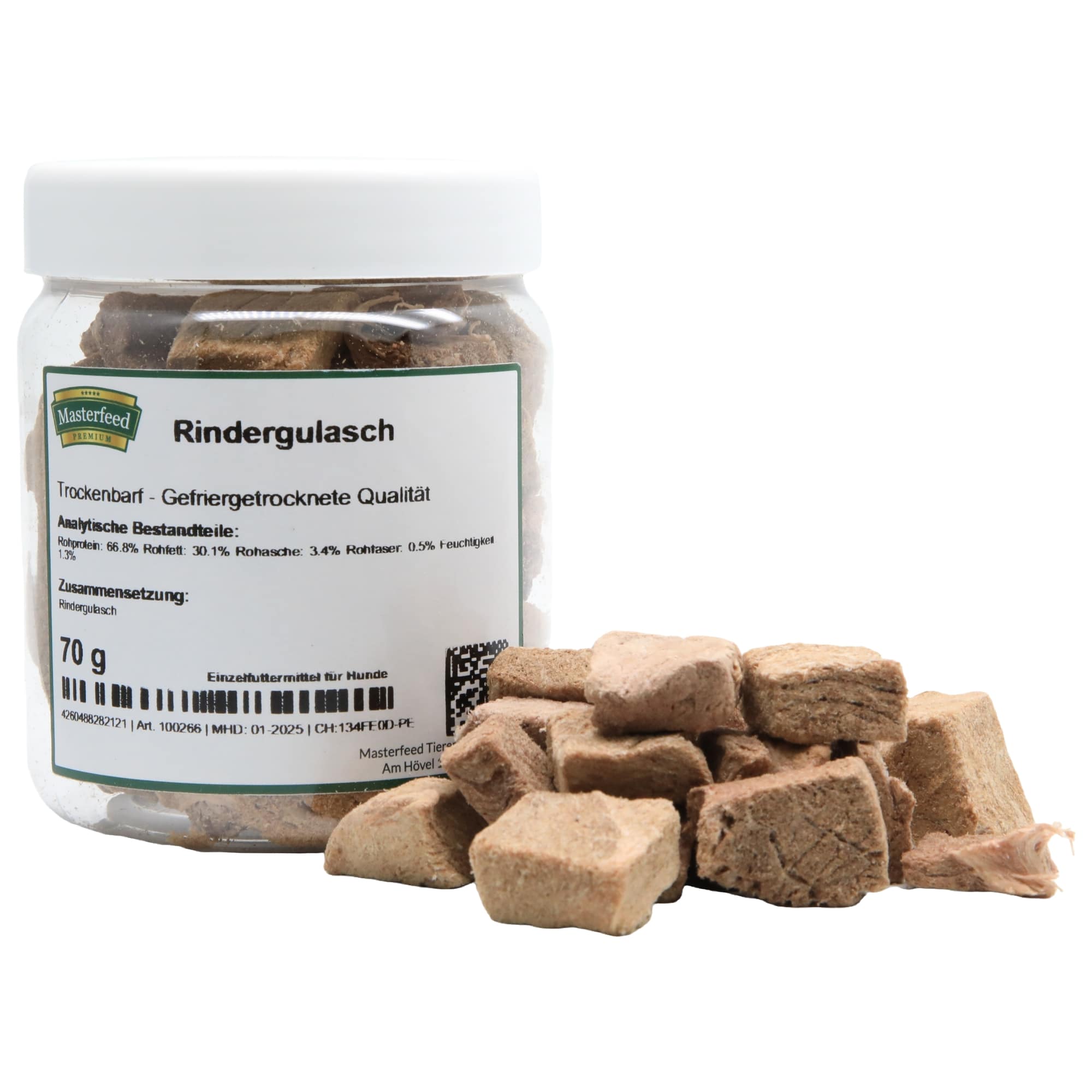 Rindergulasch Trockenbarf - Gefriergetrocknete Qualität